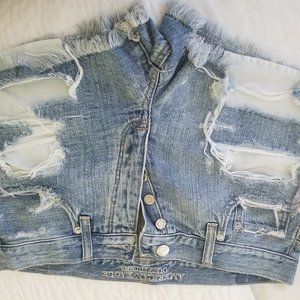 American Eagle Distressed Denim Shorts